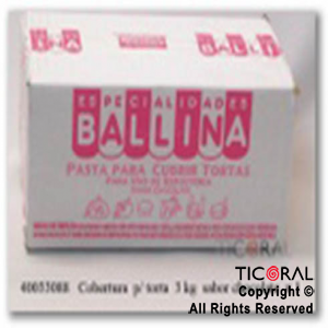 COBERTURA PARA TORTA 3KG SABOR CHOCOLATE BALLINA x 1